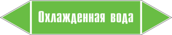 Маркировка трубопровода "охлажденная вода" (пленка, 507х105 мм) - Маркировка трубопроводов - Маркировки трубопроводов "ВОДА" - Магазин охраны труда ohranatruda-shop.ru